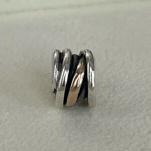 Pandora 14k gold and SS retired Charm